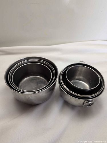 Stainless Steel Nesting Bowls & Camping Mess Kit, 3–4 pcs (1 of 3)