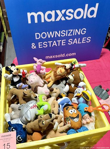 Crate of vintage stuffed toys (1 of 2)