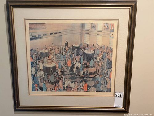 Framed Limited Edition Print (57/950) "Light Trading Day" by William Kurelek (1 of 12)