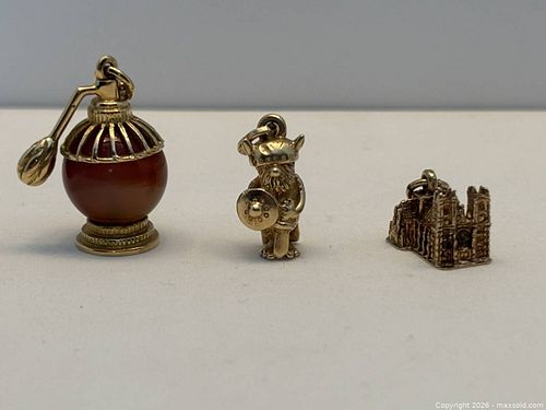3 Gold Charms (1 of 14)