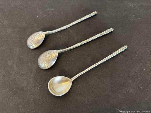 Antique Russian Silver Spoons (1 of 7)