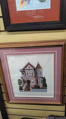 needlepoint house art (1 of 2)