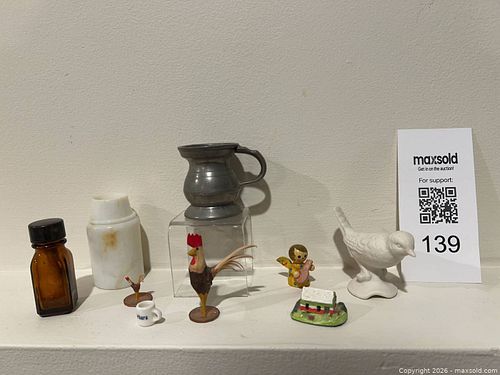 Miniatures (Wood/Milk Glass/Pewter/Glass (1 of 11)