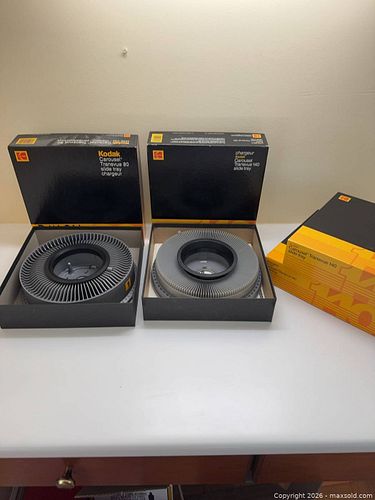 Four Kodak carrousel slide trays (1 of 5)