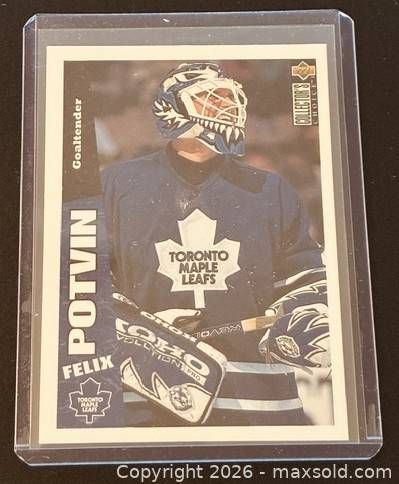  1996-7 Collector's Choice Felix Potvin Hockey Collectible Trading Card  (1 of 3)