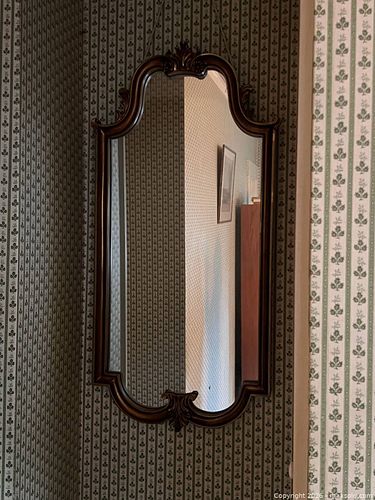 Ornate Baroque Wall Mirror with Gilded Wood Frame (1 of 5)