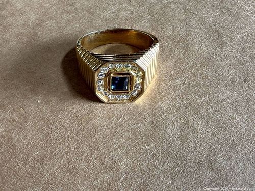 Signet Statement Ring Size 10.25 Tested 10-14K Gold (1 of 11)