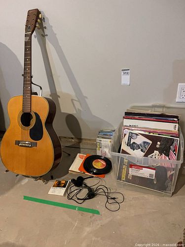 Pan Acoustic Guitar with Records and CDs (1 of 14)