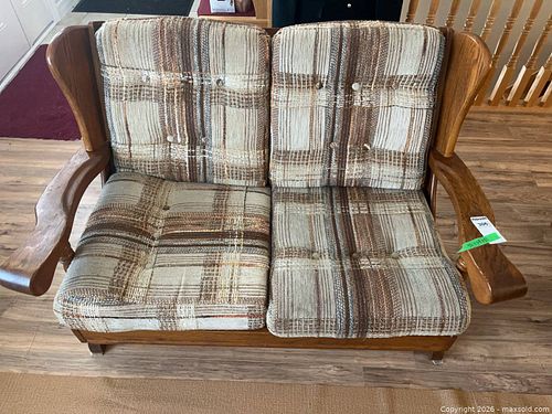 Upholstered Wood-Frame Loveseat (1 of 14)