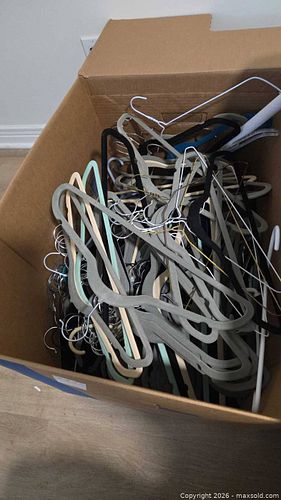 Mixed Flocked, Plastic & Wire Slim Adult Clothing Hangers B (1 of 5)