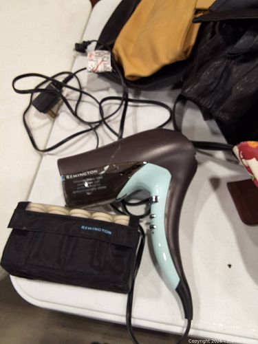Remington Hair Dryer with Heated Rollers & Pouch (1 of 3)