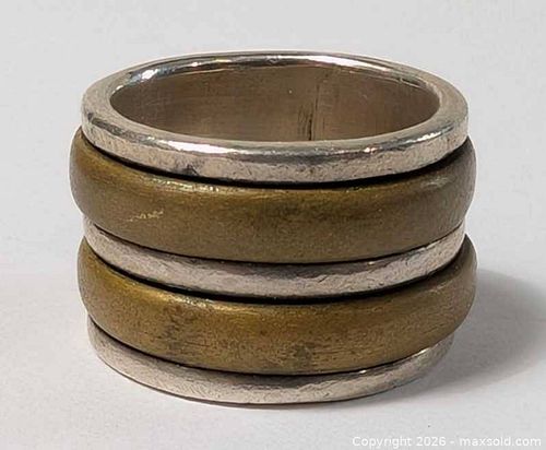 Sterling Silver Worry Ring Size 6  (1 of 13)