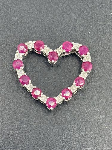 Sterling Silver Effy Ruby Pendant (1 of 4)