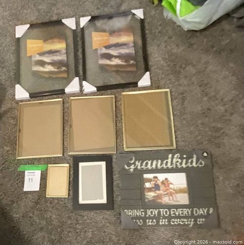 Assorted Black & Gold Picture Frames Lot (8+), Multiple Sizes (1 of 3)