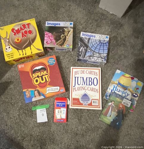 Assorted Board Games, 500pc Puzzles & Cards Bundle (1 of 5)