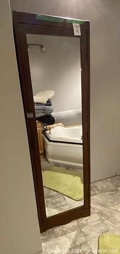 Brown Espresso Engineered Wood Mirrored Cabinet, 1 Door (1 of 4)