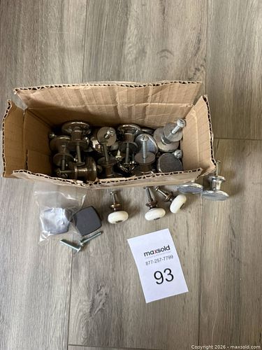 Mixed Metal & Ceramic Drawer Knobs with Rubber/Felt Feet (12+) (1 of 5)