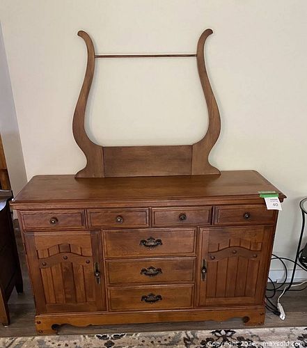 Solid Wood Traditional Rustic Dresser with Removable Mirror (1 of 6)