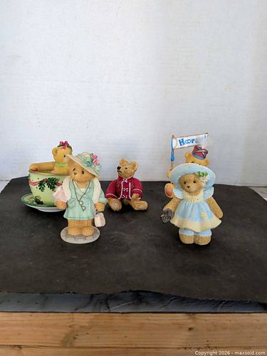 Cherished Teddies Enesco Resin Figurine Lot of 4 (1 of 12)