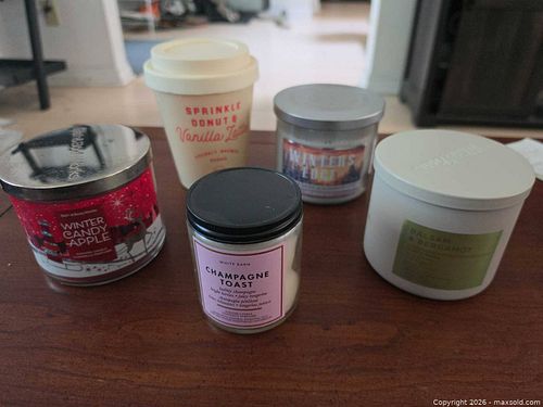 Lot of 5 Bath & Body Works, White Barn & Everyday Luxe Scented Candles (1 of 6)