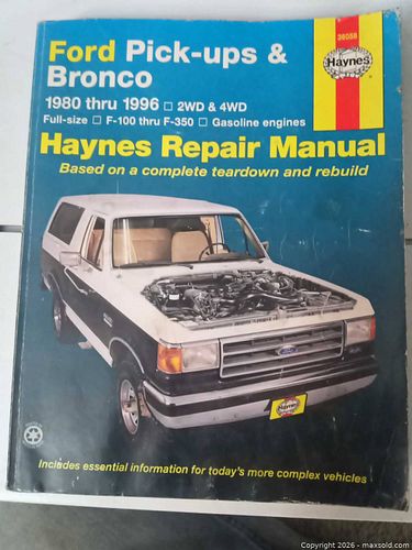 Haynes Ford Pick-ups & Bronco Repair Manual (1980-1996) (1 of 3)