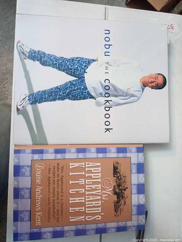 Lot of 2 Hardcover Cookbooks: Nobu; Mrs. Appleyard's Kitchen (1 of 3)