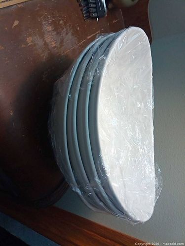 Tannex Oval Serving Platters, Set of 4, 10 in White (1 of 3)