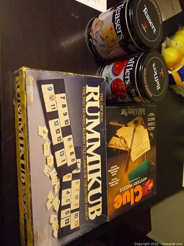 Vintage Board Games & Puzzle Tins: Rummikub, Clue, Teasers, Bafflers (1 of 3)