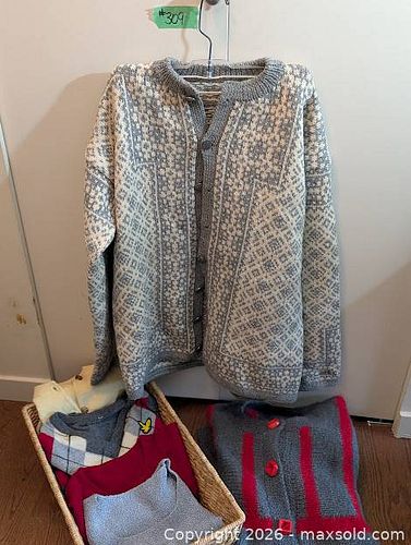 Lot of 6 Wool Cardigans & Sweaters, Assorted Styles (1 of 12)