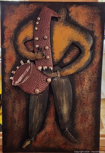 Metal Frame Artwork 16"x24": Saxophone Player (1 of 3)