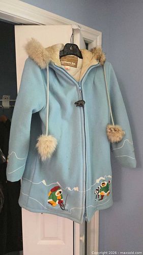Northern Sun Women's Light Blue Embroidered Coat A (1 of 8)