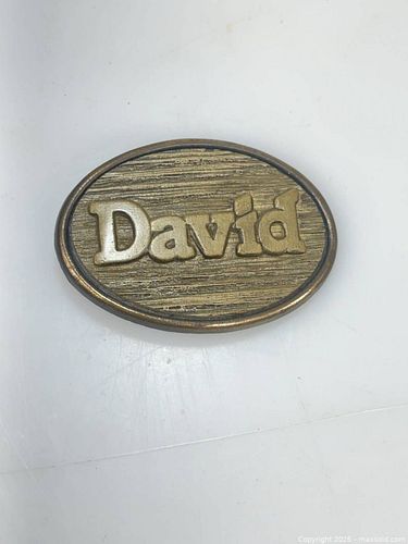 Oden Brass Oval Novelty Nameplate Belt Buckle (1 of 3)