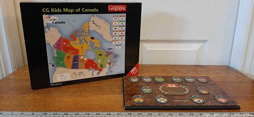 Canadian Geographic Kids Map of Canada Puzzle & coat of arms wall plaque (1 of 7)