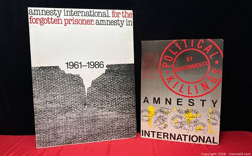 Pair of 1980s Foam Board Protest Signs — Human Rights Theme (1 of 8)