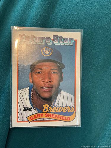 1989 Gary Sheffield Rookie Baseball Card (1 of 3)