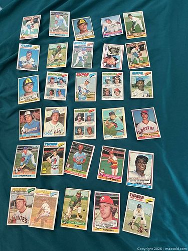 Lot of 30 Baseball Cards from the 1970s Decade (1 of 3)