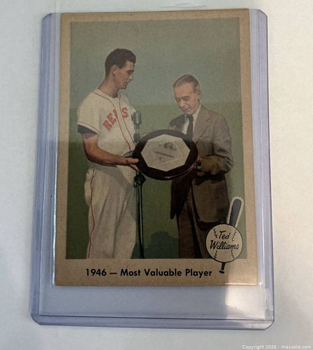 Very old 1959 Ted Williams Baseball Card—real card from 1959 (1 of 3)