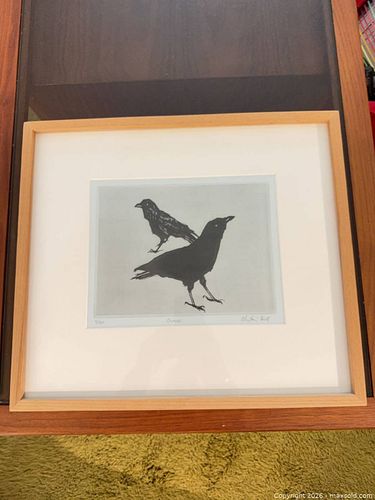 Alistair Bell Framed “Crows”, 1991, Limited Edition Print A (1 of 6)