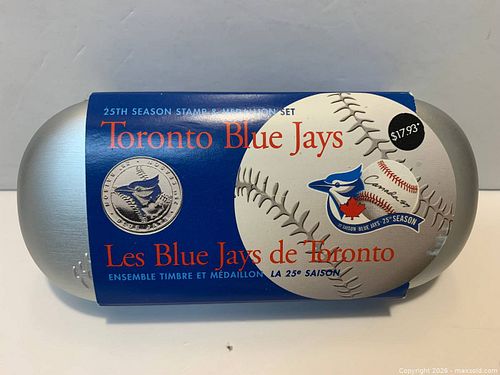 2001 Toronto Blue Jays 25th Season Collectible Stamp & Medallion Set (1 of 5)
