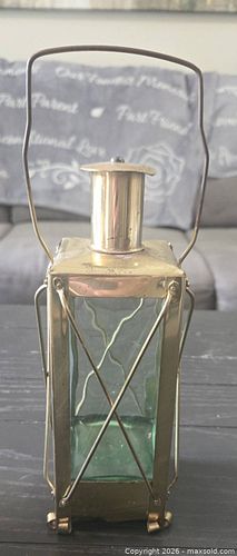 Vintage Swedish Handarbete Brass & Glass Musical Liquor Decanter (1 of 1)