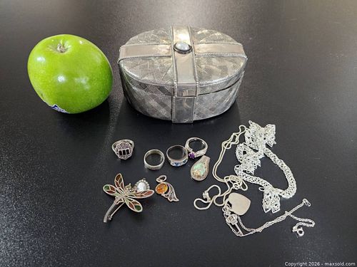 12 pieces of sterling silver jewelry (1 of 14)