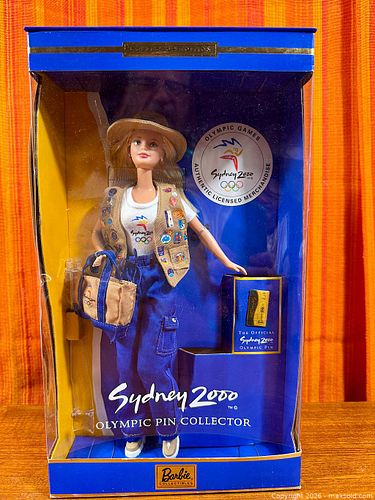 Collector Edition Sydney 2000 Olympic Pin Collector Barbie Doll MIB (1 of 14)