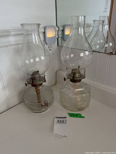 Clear Glass Oil Lamps (1 of 7)