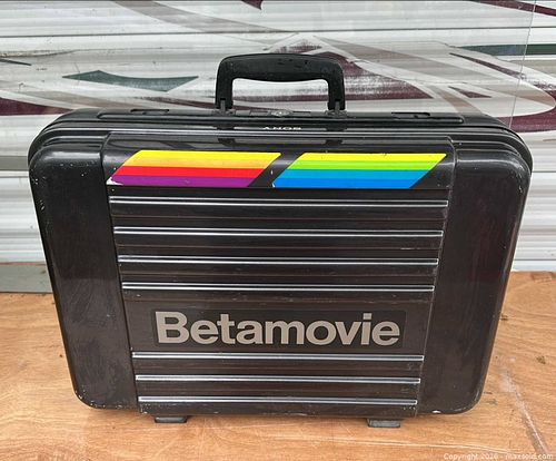 Vintage Sony Betamovie Camcorder — Black with Multicolor Decals (1 of 11)