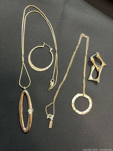 Sterling Silver Necklace, Earrings and Pendant Set (1 of 4)