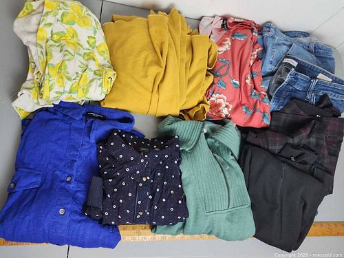 Women's xl-2xl Clothing Lot - Jeans, Tops, Cardigans, Jeggings (9 pcs) (1 of 13)