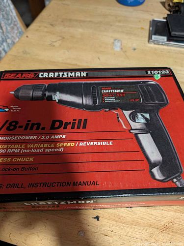 Craftsman Sears Corded 3/8-inch Keyless Drill Model 910123 (1 of 3)