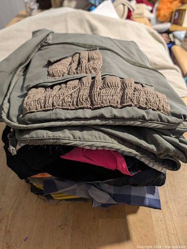 Lot of 7 Mixed Clothing: Button-up Shirts, Jacket, Pants (1 of 4)