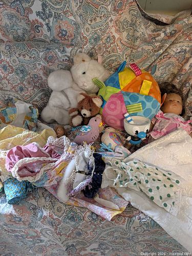 Vintage Mixed Plush and Vinyl Dolls with Assorted Clothes (1 of 5)