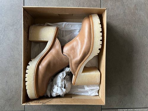 Free People Tan Leather Mule Clog US 7.5 / EU 37.5 (1 of 3)